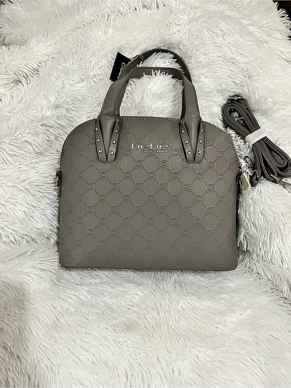 bebe Satchel Gray